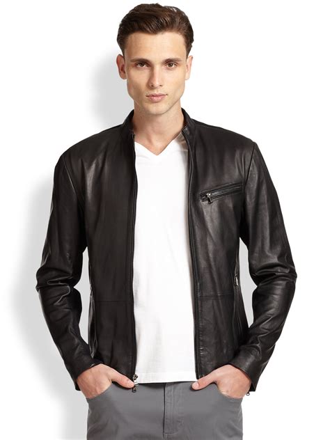 michael kors biker jacket mens|Michael Kors leather jacket sale.